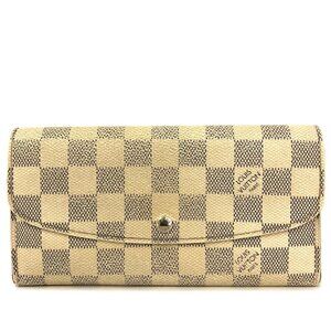 ❌SOLD❌Authentic Louis Vuitton Damier Azur Portefeuille Emilie Long Bifold Wallet